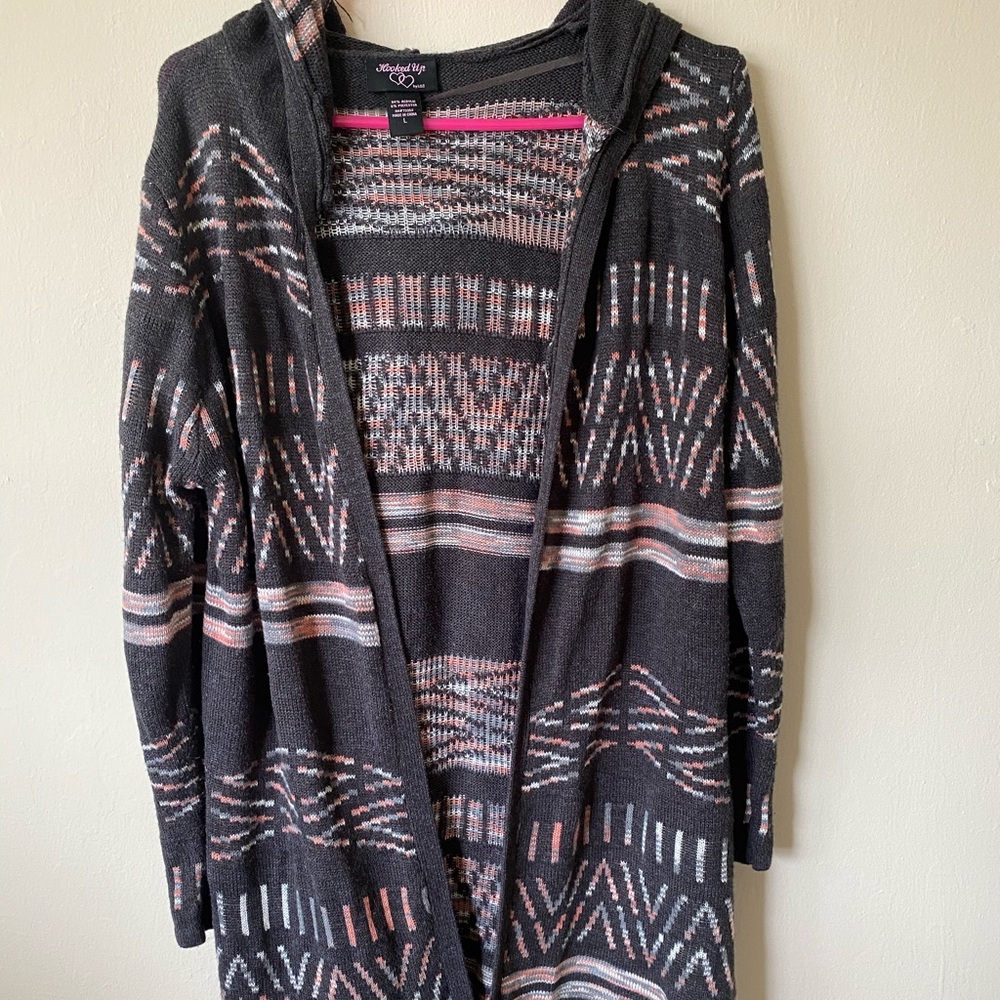Hooded Sweater Cardigan